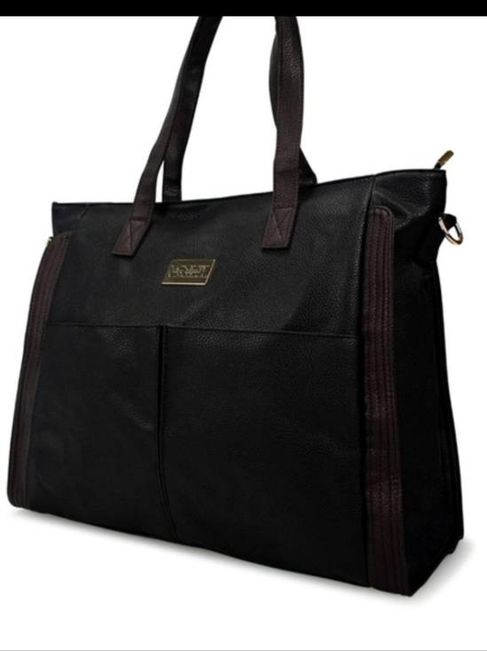 Badgley Mischka Handbags - Badgley Mischka Black Vegan Leather Shoulder Bag